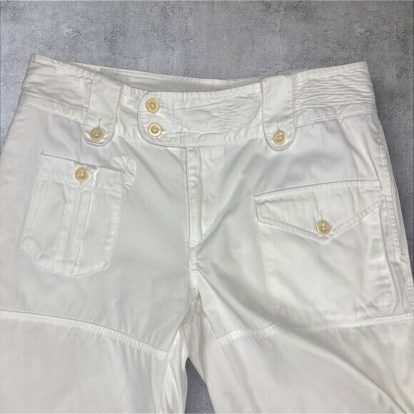 Ralph Lauren Sport Cargo Shorts Womens Sz 6 White Summer Travel Coastal Vacation - Picture 2 of 12